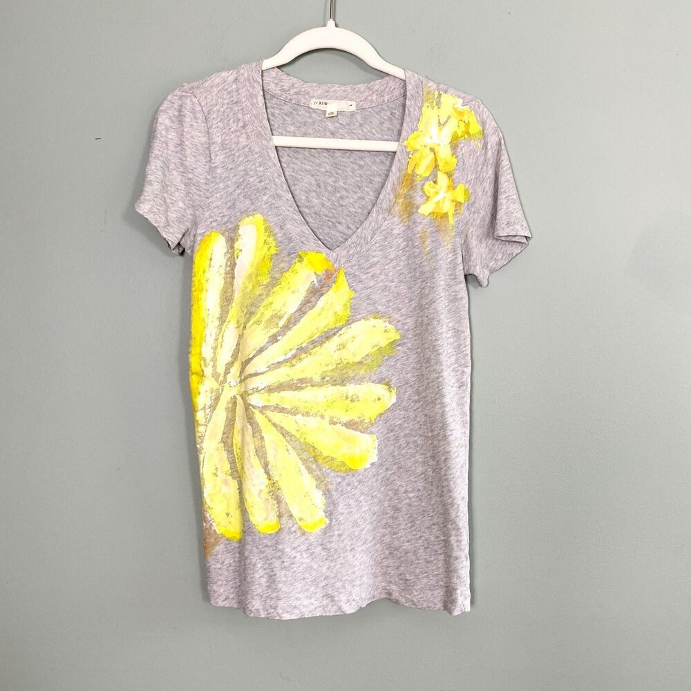 J Crew Cotton Tops Floral Tunic Short Sleeve Womens Large Lot of 3 Boho Artsy - Picture 2 of 12